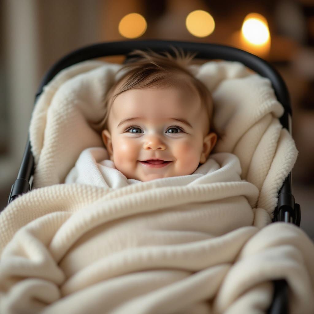 Baby Benjamin Netanyahu in Stroller, Leibovitz Style