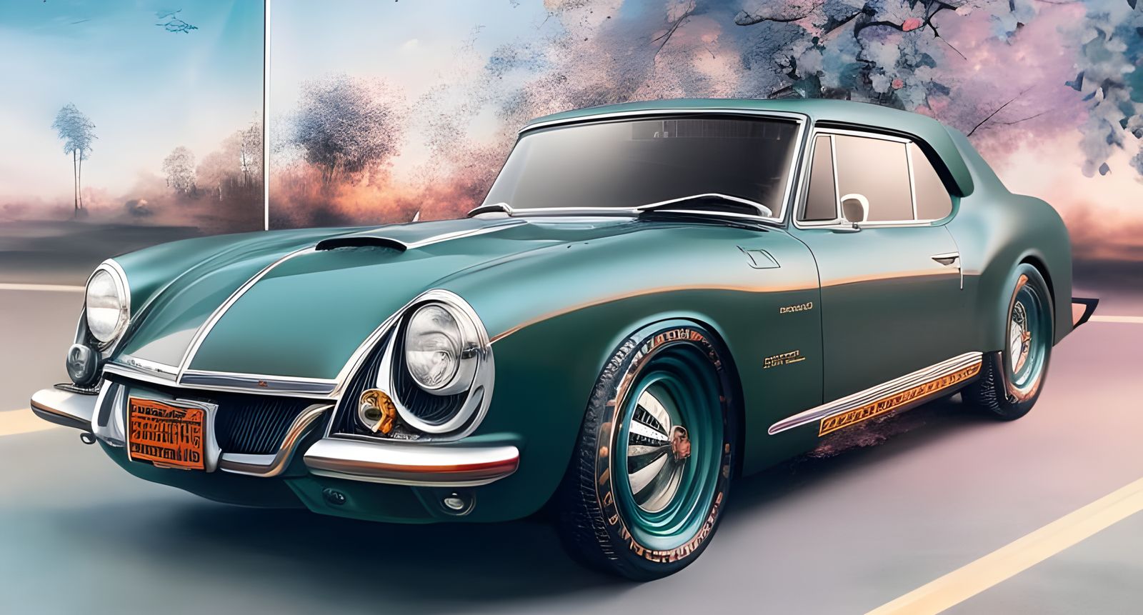 a old classic jaguar car  by @kebstiannk