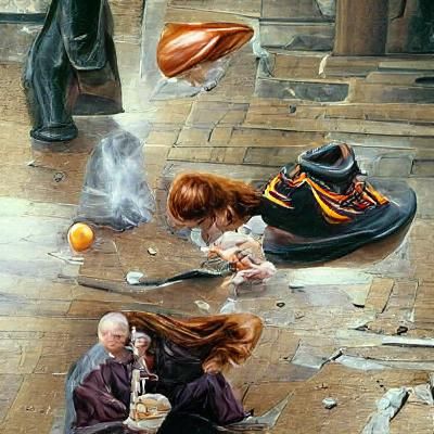 harry potter kills voldemort with a shoe while ginny weasley...