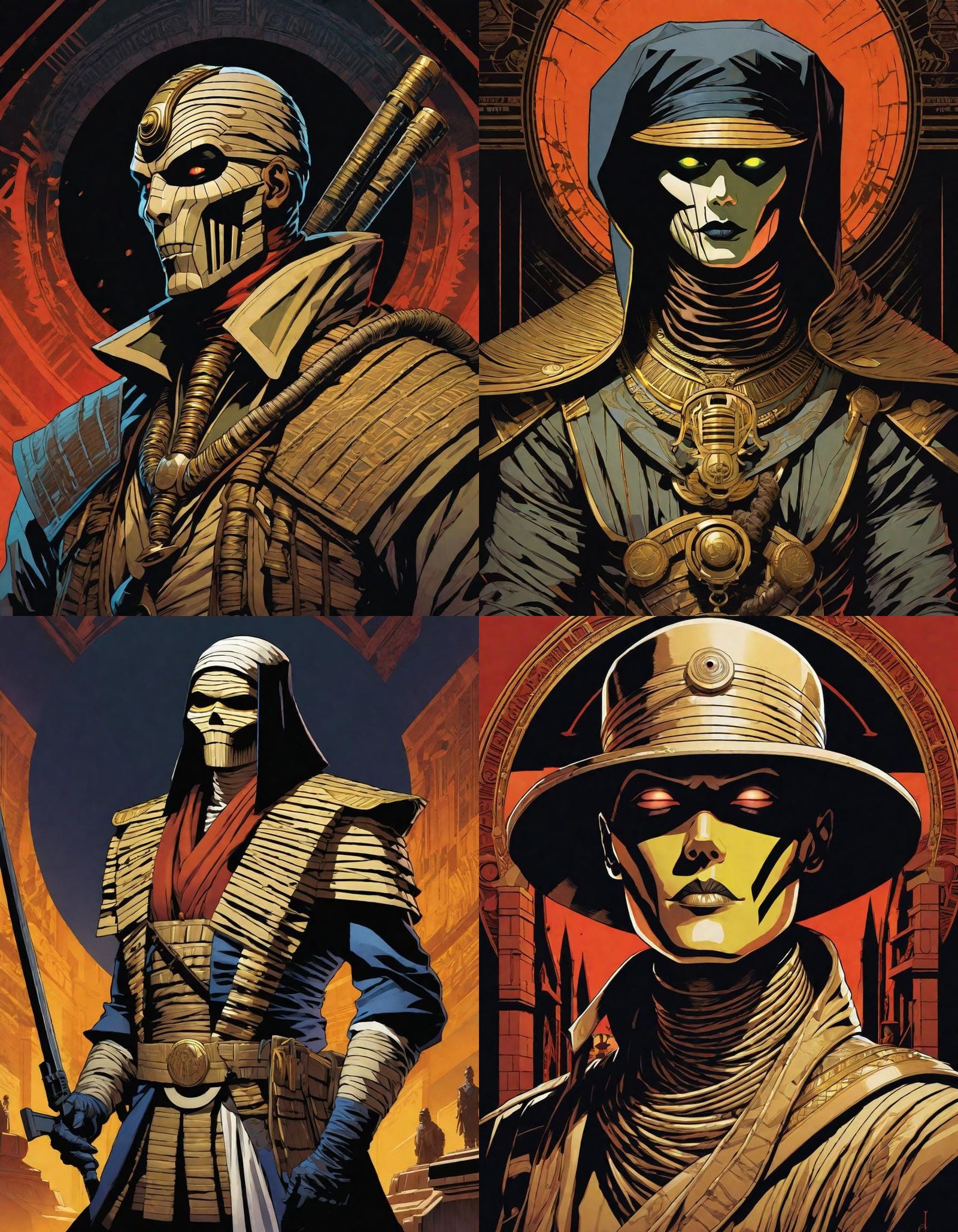 Highly detailed portraits of ‎The Mummy from Classic Universal Horror ...