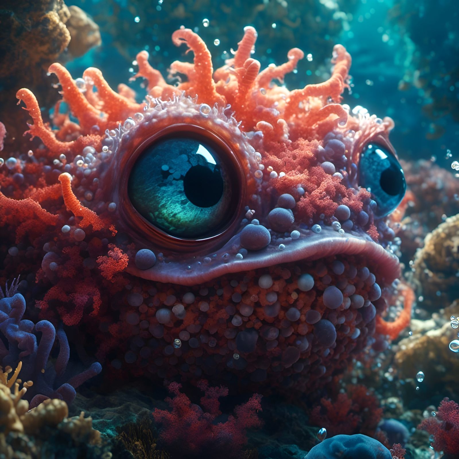 Coral Monster  by @Rosie