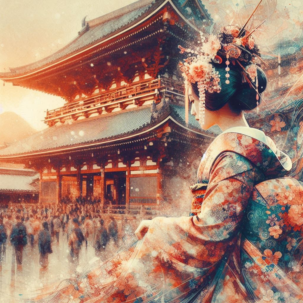 double exposure beautiful fantasy DALL-E 3 portrait landscap...