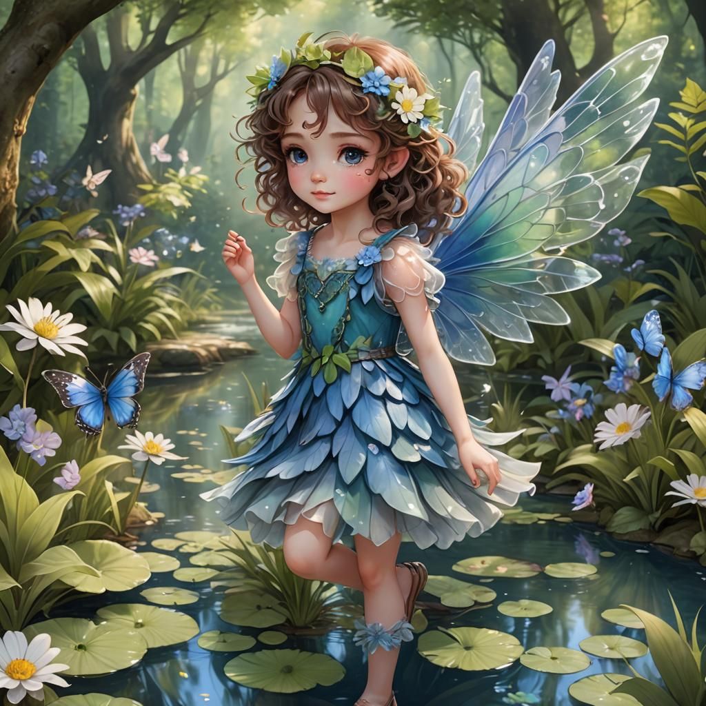 A cute forest fairy