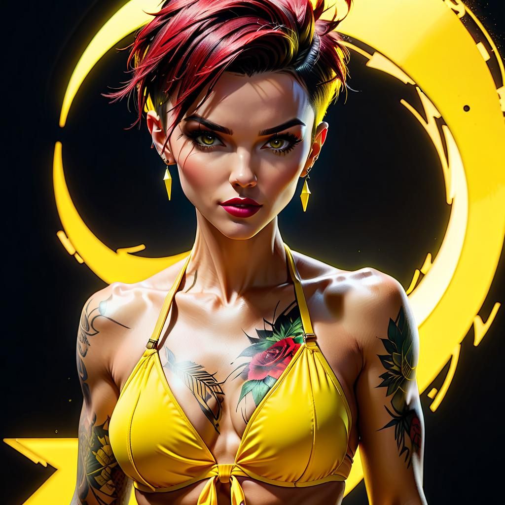 Ruby Rose - AI Generated Artwork - NightCafe Creator