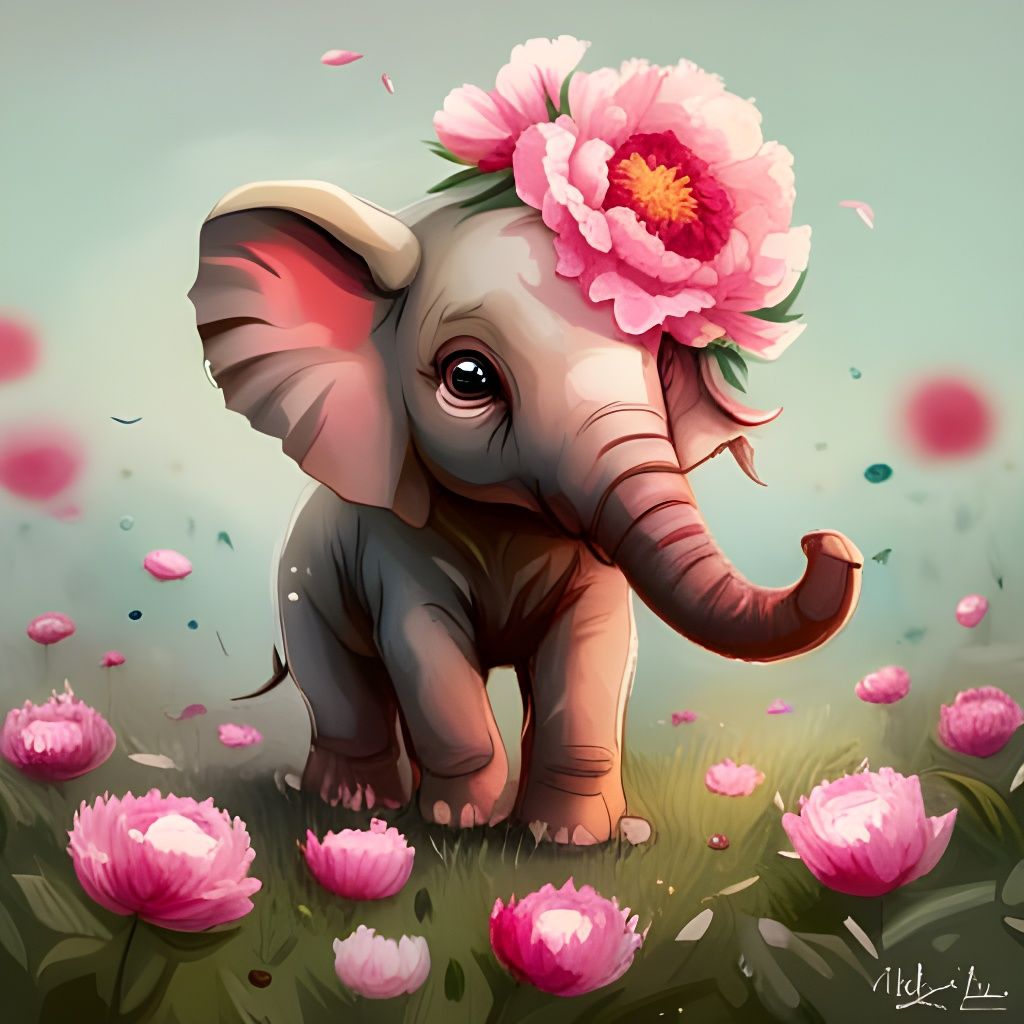 Baby Elephant  by @Airlyn