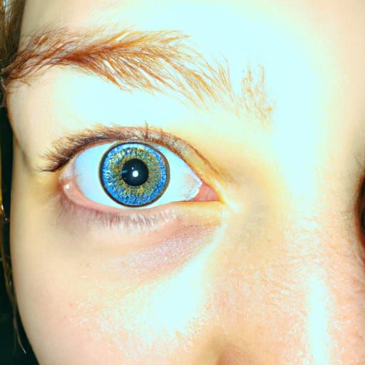 One of her eyes became self aware