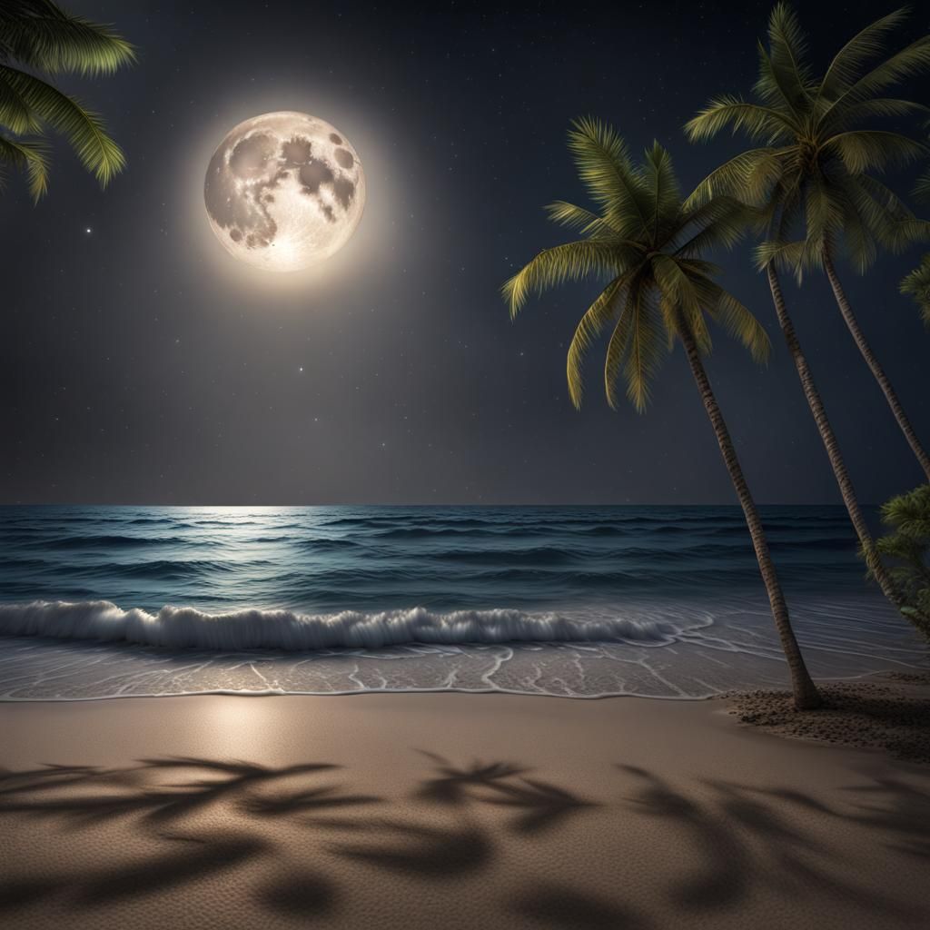 Tropical beach - AI Generated Artwork - NightCafe Creator