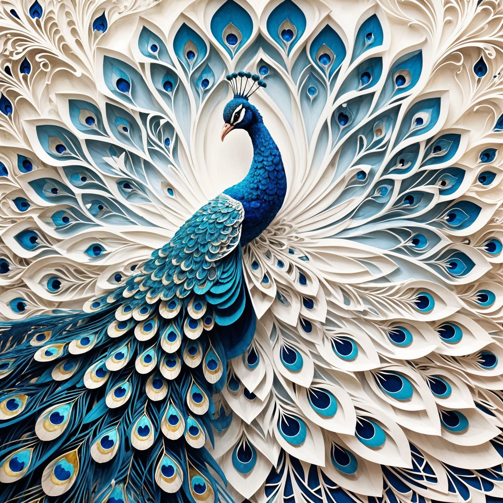 Carved Peacock!  by @Nikko P