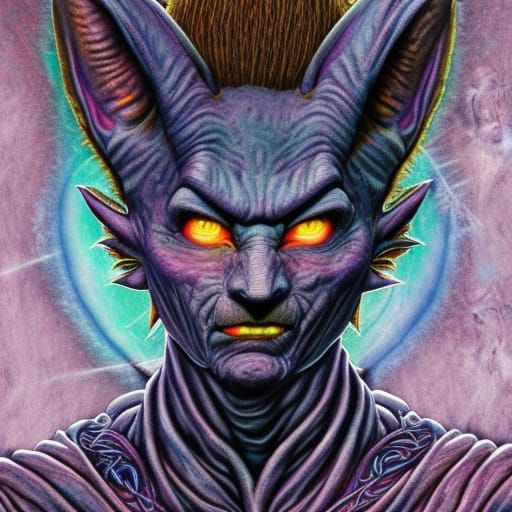 King Beerus Terminator portrait lifelike Gustave Dore mannerism Anna Podedworna Celtic Caesar Ian Muyuela mythology horr...