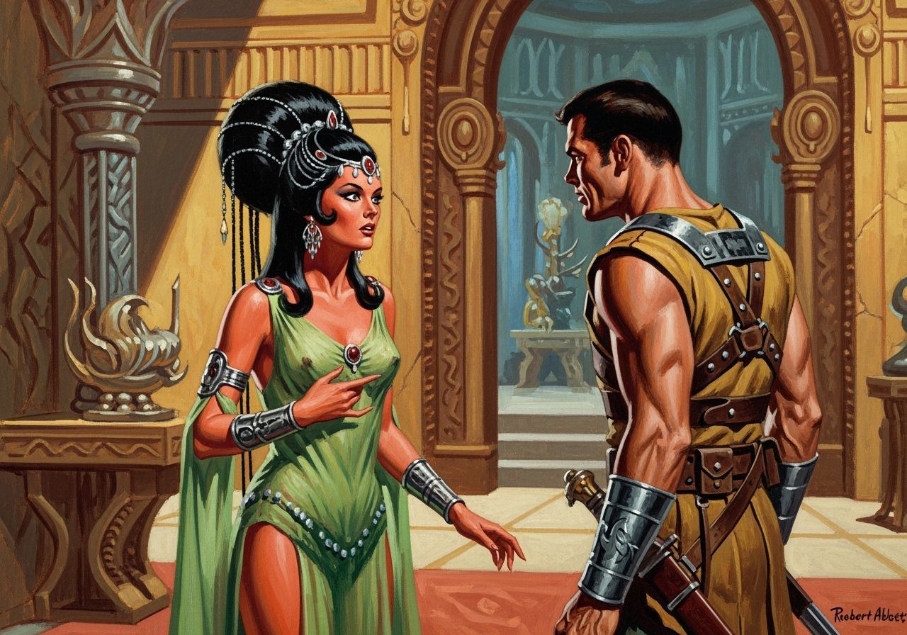 Artist impression of Edgar Rice Burrough's Dejah Thoris and John Carter
