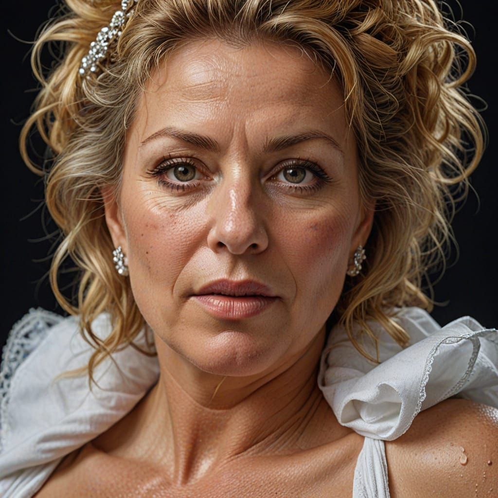 Elegant Woman in Sensual Venice Carnival Attire