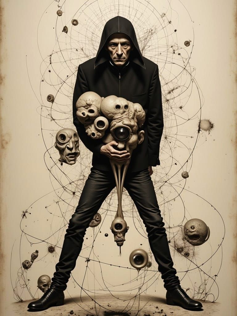 Surreal Portrait Inspired by Duchamp and Ernst