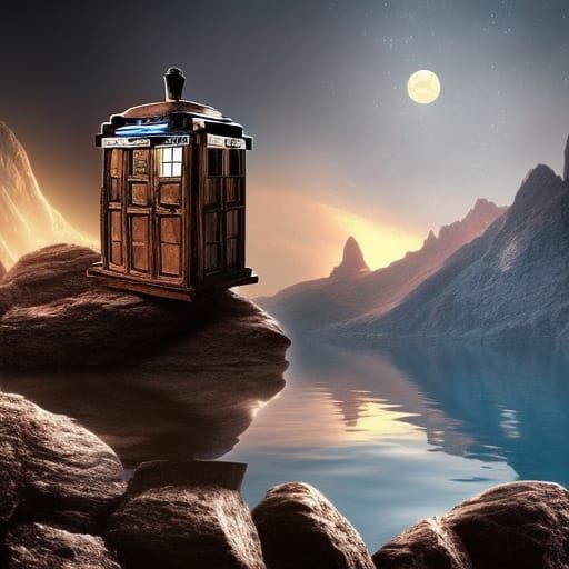 The Tardis  by @Drine