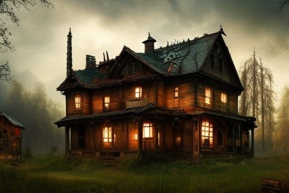 spooky farmhouse