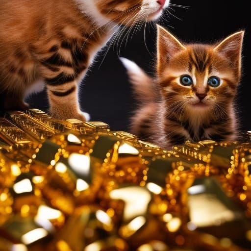 Kittens and Gold