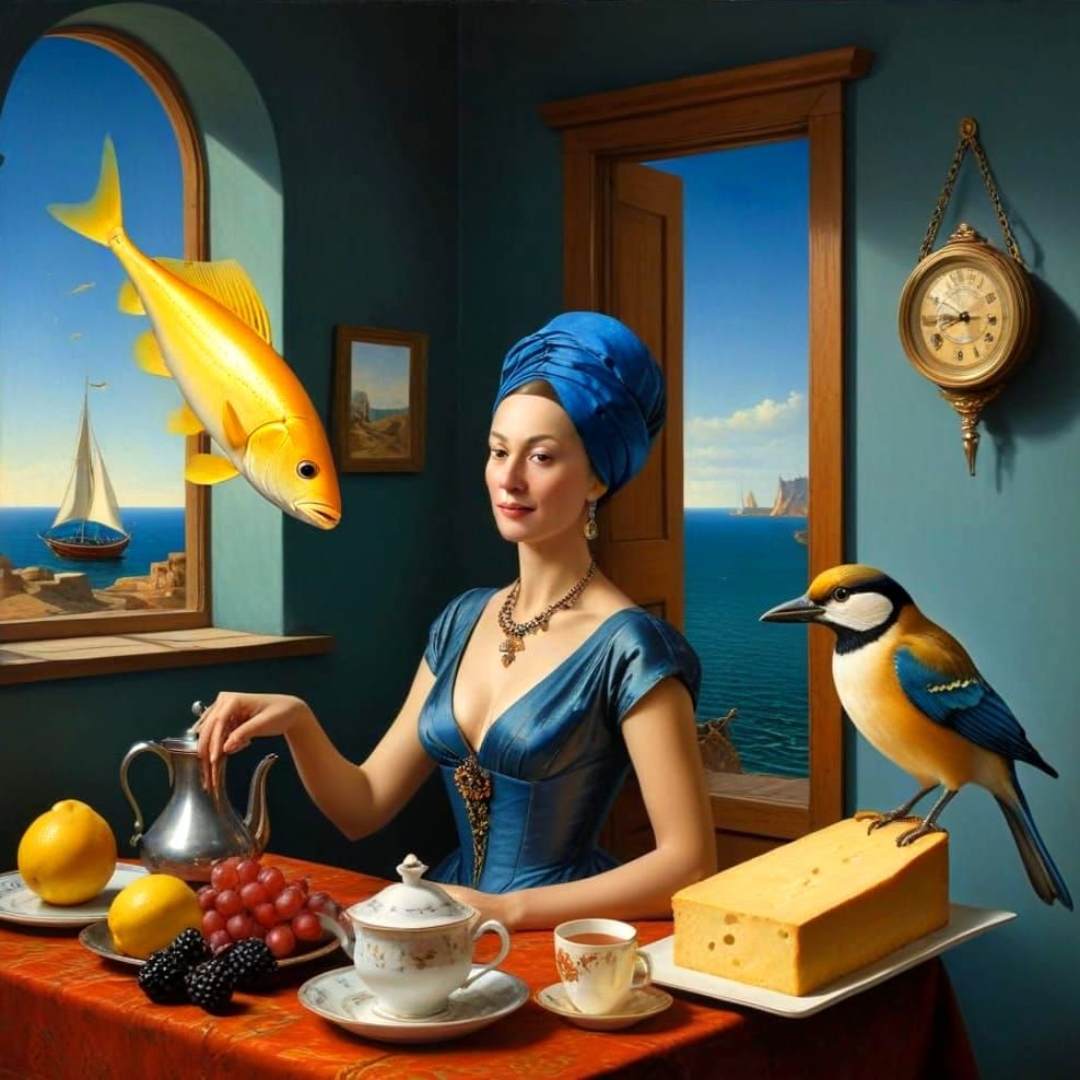 Elegant Lady in Photorealistic Portrait