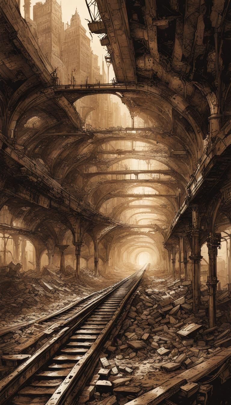 Post-Apocalyptic Metro Station