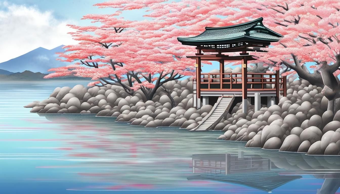 Gashadokuro as Sumi-e Ink Wash Painting