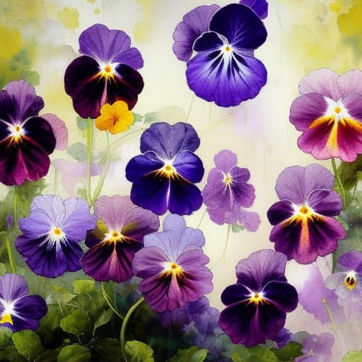 Pansy - AI Generated Artwork - NightCafe Creator