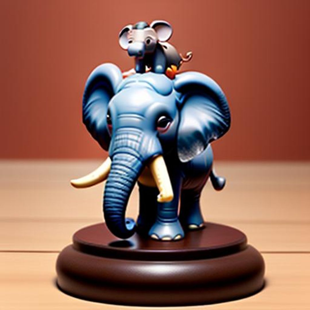 Bobble Head Elephant ² AI Generated Artwork NightCafe Creator