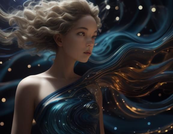 🌊⚛️ In a mesmerizing UHD 8K Octane 3D render, behold the ca...