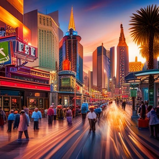 Las Vegas Strip AI Generated Artwork NightCafe Creator