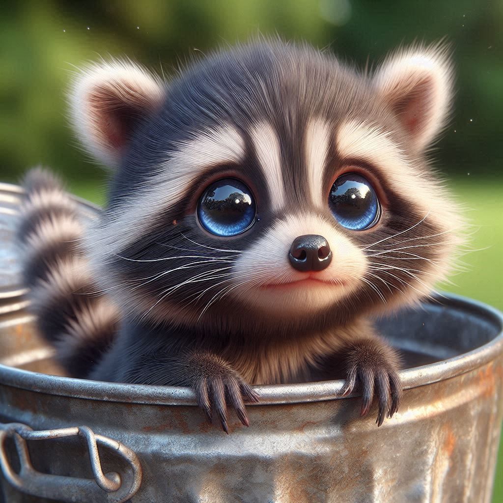 A trash panda