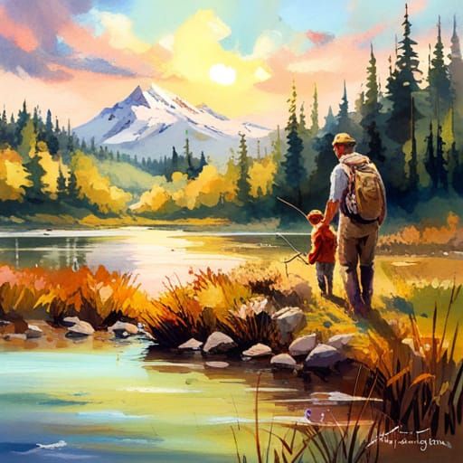 A hike in the mountains