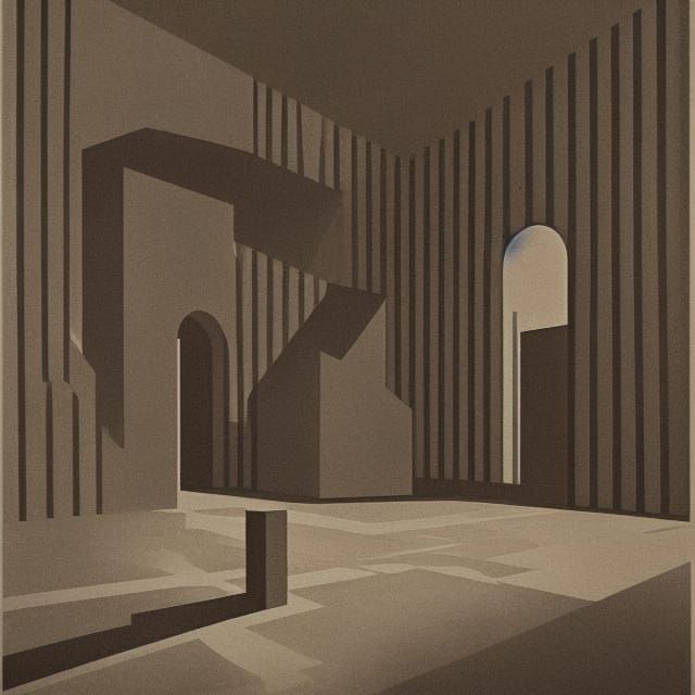 The entrance to Hell: 2 (brutalism, futurism)
