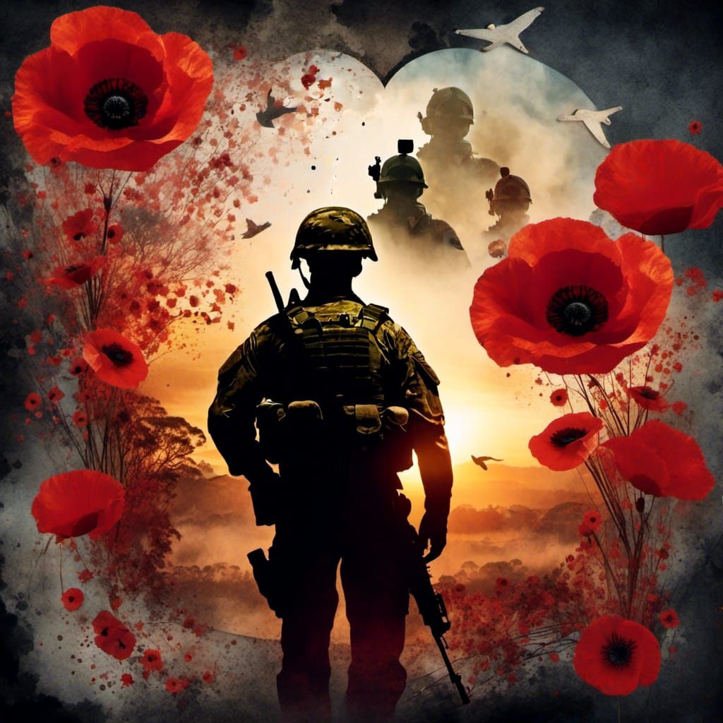 A <lora:Folklore:1.0>double exposure effect scrapbook page containing a heartfelt and moving memories, in the style of Cameron Gray, featuri...