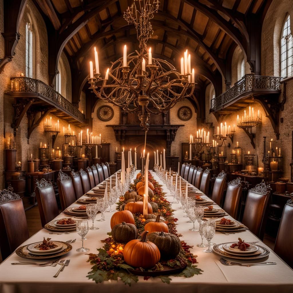 In the Great Dining Hall of the Castle...  by @David Barton