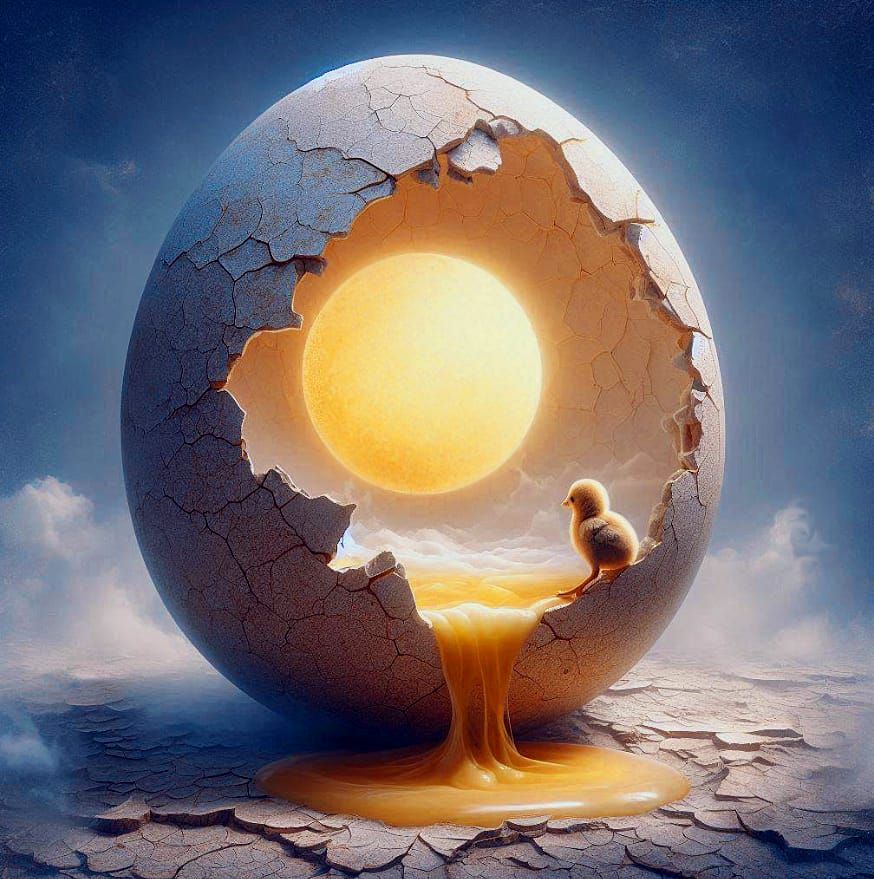 Surrealist chick's dream