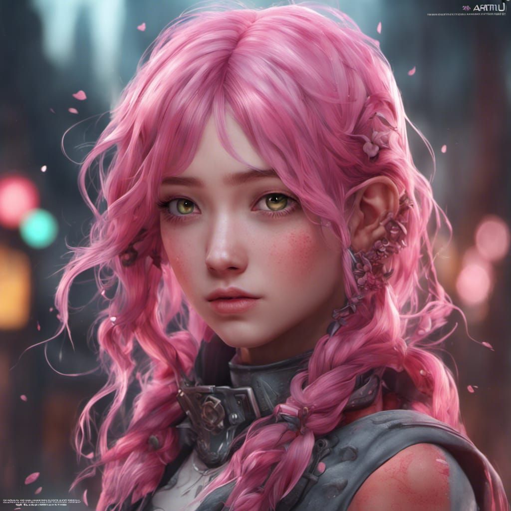 Pink Hair Girl Ai Generated Artwork Nightcafe Creator