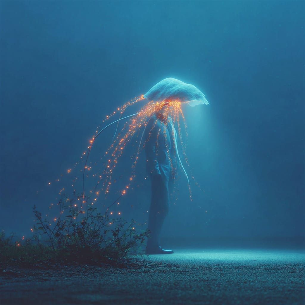 Iridescent sap lines