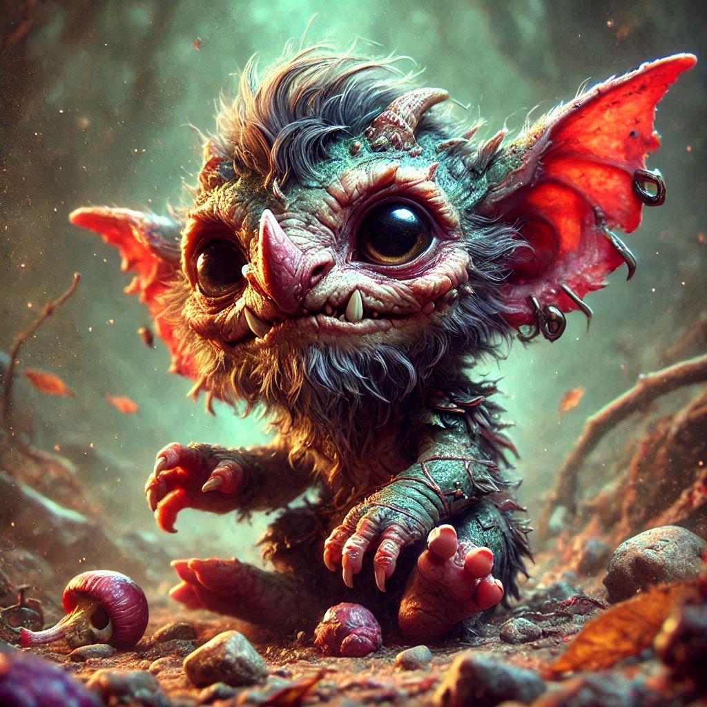 adorable fairy-tale fantasy creature portrait..