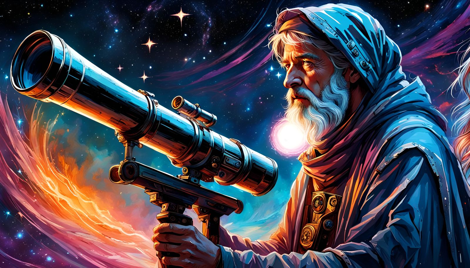 Medieval sorcerer astronomer - AI Generated Artwork - NightCafe Creator