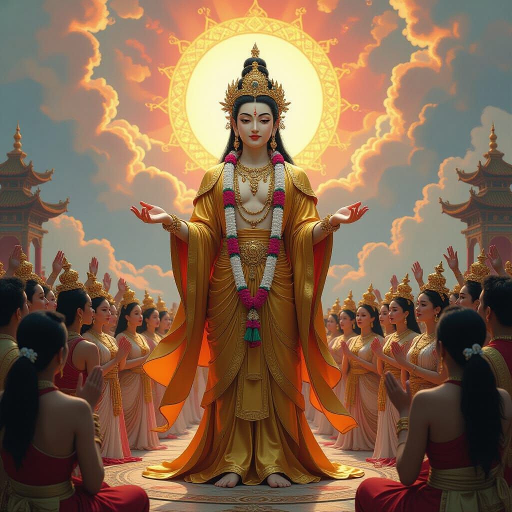 Ksitigarbha Bodhisattva in Resplendent Heaven, Splash Art