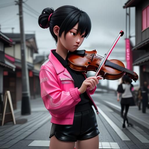 3D CGI Japanese Girl - AI Generated Artwork - NightCafe Creator