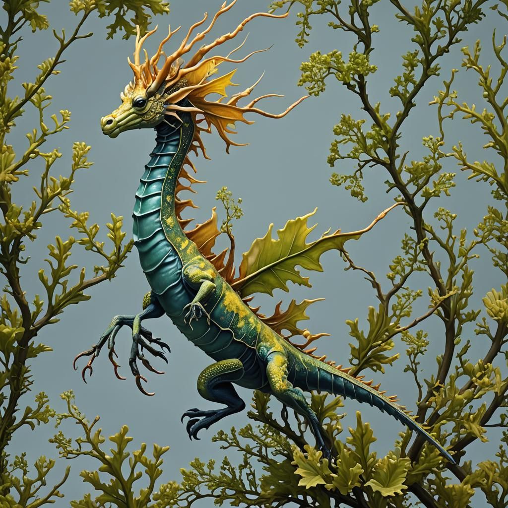 Leafy Sea Dragon, amazingly hyperdetailed, award winning, a ...
