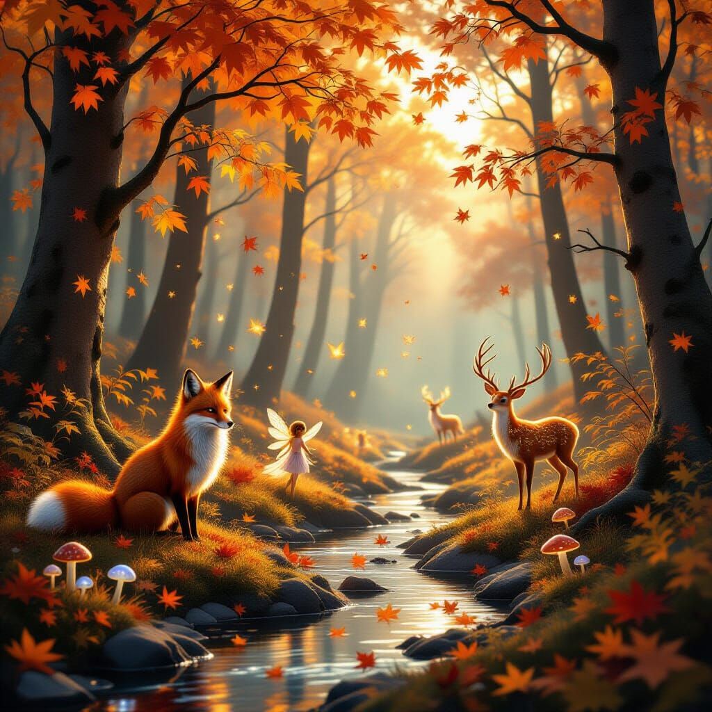 When the last leaf falls, the forest awakens — do you hear the whisper of its magic?