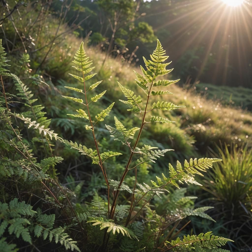 Early morning on the bracken moor.  by @Helvetica_
