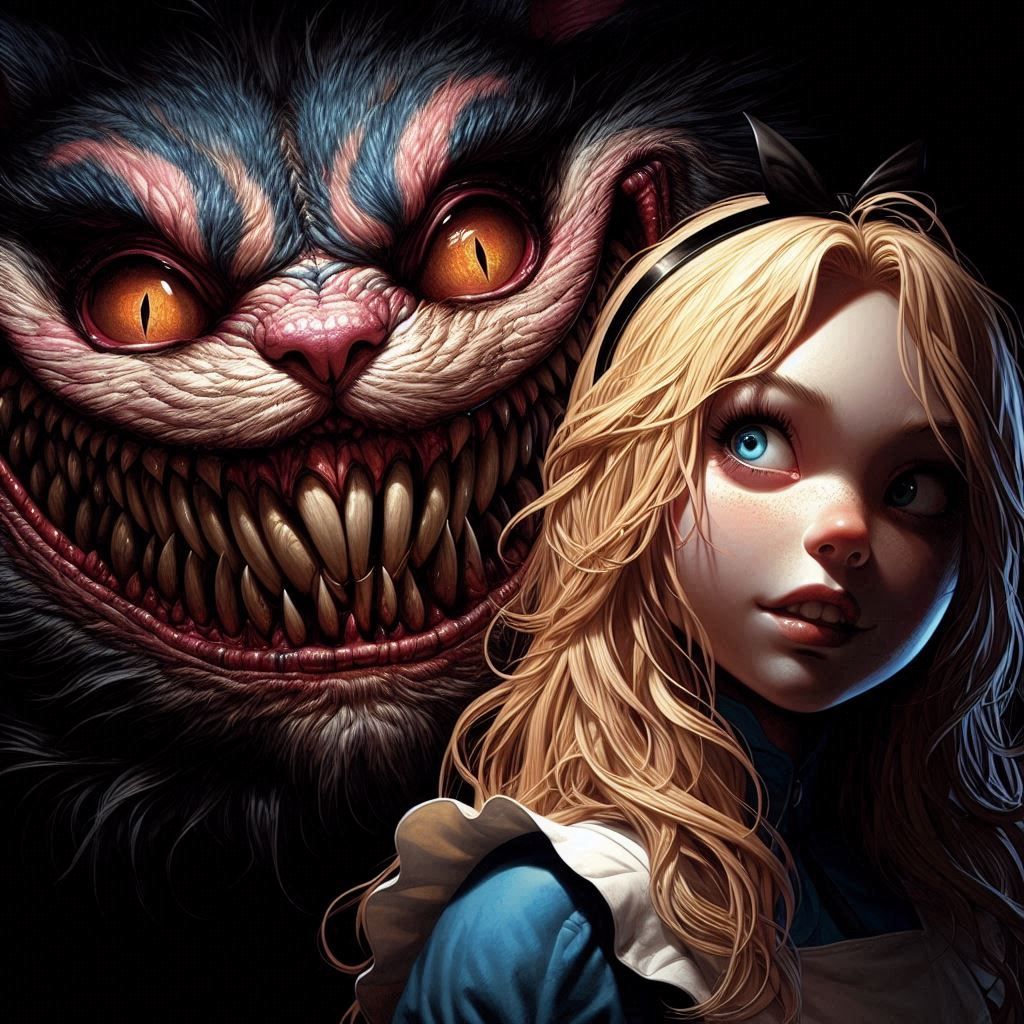 Alice and the Cheshire Cat