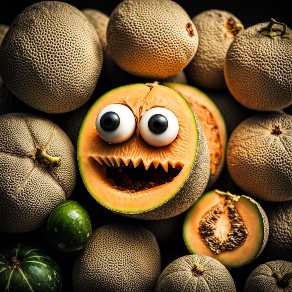  Googly Eyed Cantaloupe  by @Michael C
