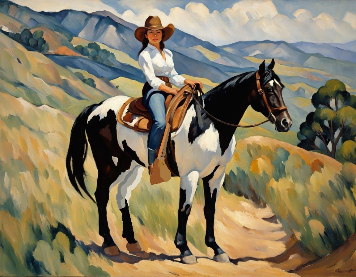 Vaquera a la Cézanne