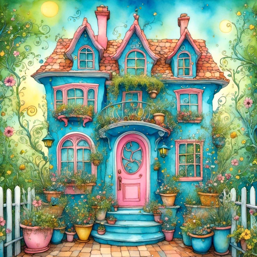 Vintage Whimsical House