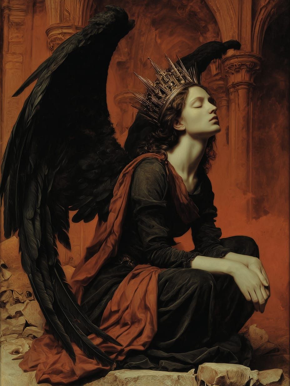 “She ruled the silence of ruins, where angels fear to dream.”