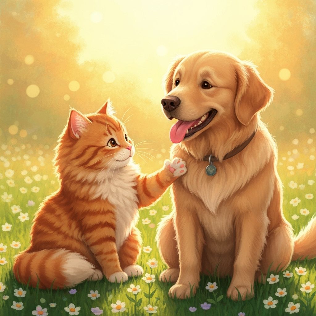 Best friends, my cat and my dog