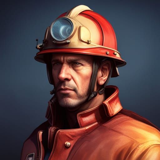 Fireman - AI Generated Artwork - NightCafe Creator