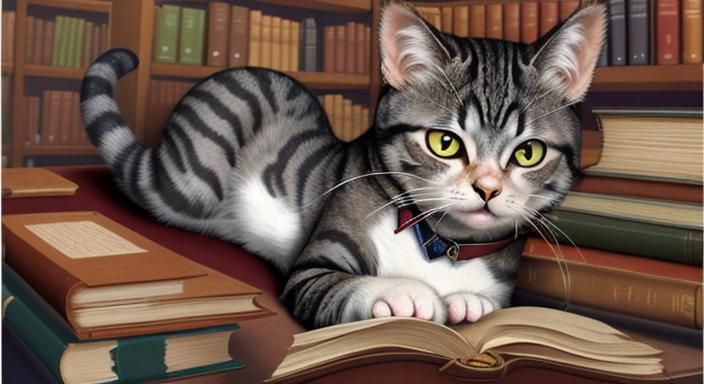 Librarian cat 