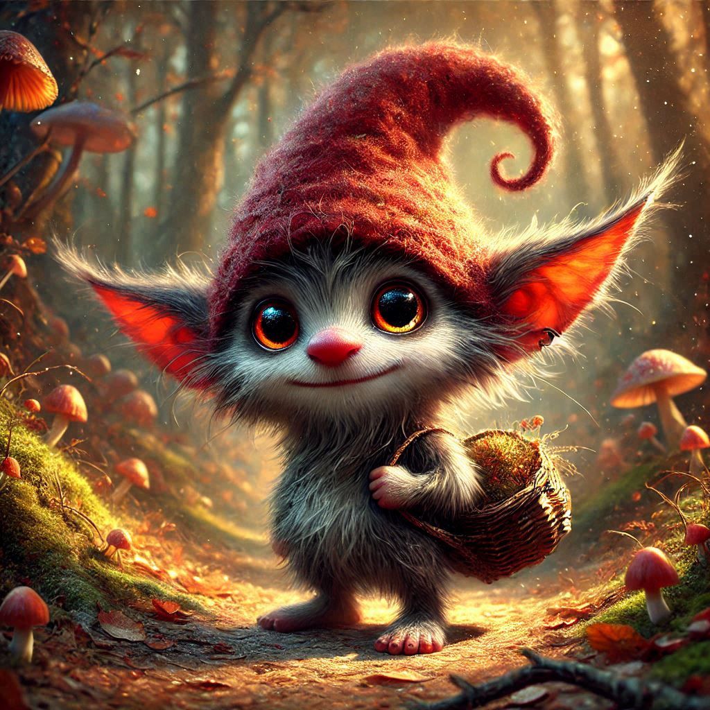 adorable fairy-tale fantasy creature portrait..